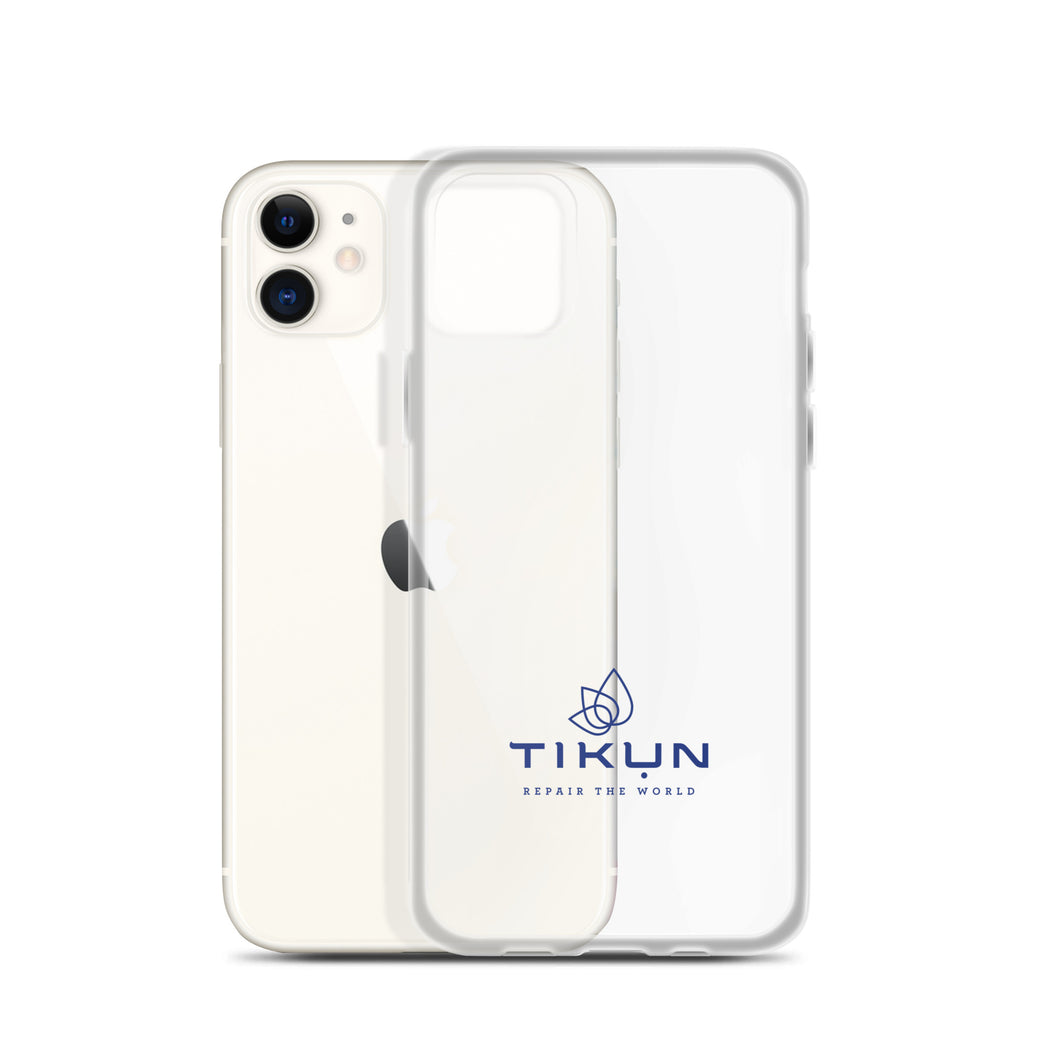 Clear Blue Tikun iPhone Case